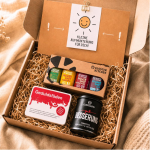 Geschenkbox Gute Besserung Paket „Kleine Aufmunterung für dich“ (Set 8)
