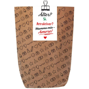 Geschenktüte – Geschenkverpackung zum Geburtstag „Mamma mia - Amore!“