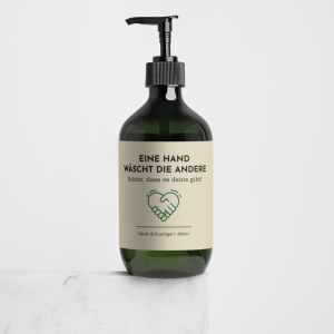 Hand- und Duschgel 490ml Eine Hand wäscht die andere