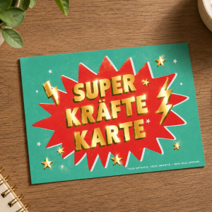 Postkarte “Superkräfte Karte“ - Mutmacher
