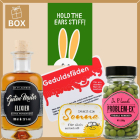 Geschenkbox lustige Aufmunterung „Hold the ears stiff!“ (Set 1)