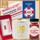 Geschenkbox zum 40. Geburtstag – Lustiges Überlebenspaket (Set 3)
