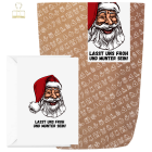 Geschenktüte + Grußkarte für Weihnachtsgeschenke „Froh und munter sein!“ - zum Befüllen