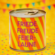Cancake – Kuchen in der Dose „Friede Freude Feierlaune“