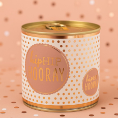 Cancake – Kuchen in der Dose „Hip Hip Hooray“ (Brownie)
