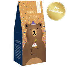 Fruchtgummi Herzen “Happy Birthday“ (Motiv Bär)