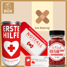 Geschenkbox Gute Besserung – zum Aufmuntern (Set Pflaster 2)