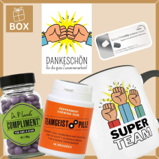 Geschenkbox Mitarbeitergeschenk „Dankeschön für die gute Zusammenarbeit“ (Set 2)