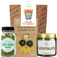 Geschenktüte Aufmunterung – Fühl dich fest gedrückt! (Set 7)