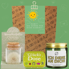 Geschenktüte Trostspender „Damit die Sonne für dich scheint“ (Set 5)