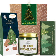 Geschenktüte Weihnachten „Frohe Weihnachten“ – Kleine Aufmerksamkeit (Lichterkette – Set 3)