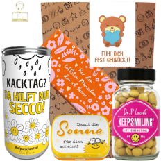 Geschenktüte Aufmunterung – Fühl dich fest gedrückt! (Set 3)