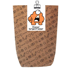 Geschenktüte KLEINER SORGENFRESSER - zum Befüllen