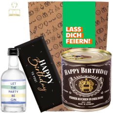 Geschenktüte zum Geburtstag – Geschenkset „Lass dich feiern!“ (Set 4)