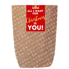 Geschenkverpackung für Weihnachtsgeschenke „All I Want For Christmas Is You!“