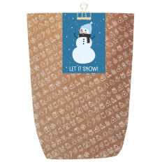 Schöne Geschenkverpackung für Weihnachtsgeschenke „Let it snow“
