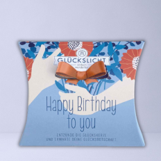 Glückslicht HAPPY BIRTHDAY TO YOU! - blaue Version