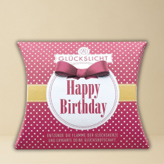 Glückslicht HAPPY BIRTHDAY - gepunktet