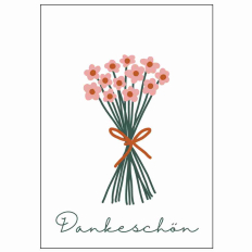 Minicard Danke „Dankeschön“