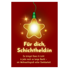 Minicard Weihnachten Schichtheld:in