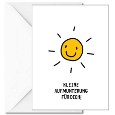 Personalisierbare Grußkarte zum Trost spenden „Kleine Aufmunterung für dich“