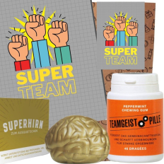 Geschenktüte für Mitarbeiter – Teamgeschenk „Super Team“ (Set 6)